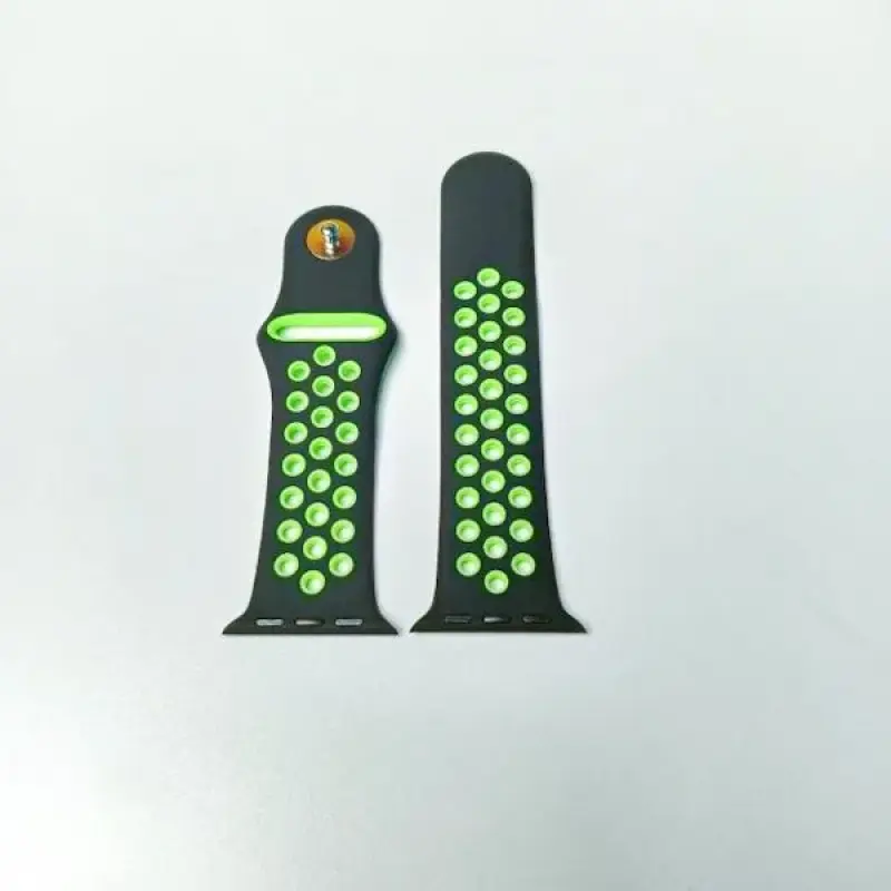 Octopus Soft Silicone Straps 38/40/41mm-Black+Green