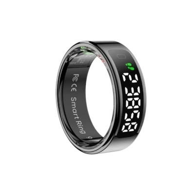 COLMI R12 Smart Ring with Display Screen and Touch – Black (Ring Size – 8)