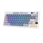 Royal Kludge RK M65 Tri-Mode Wireless RGB Mechanical Keyboard – Ocean Blue