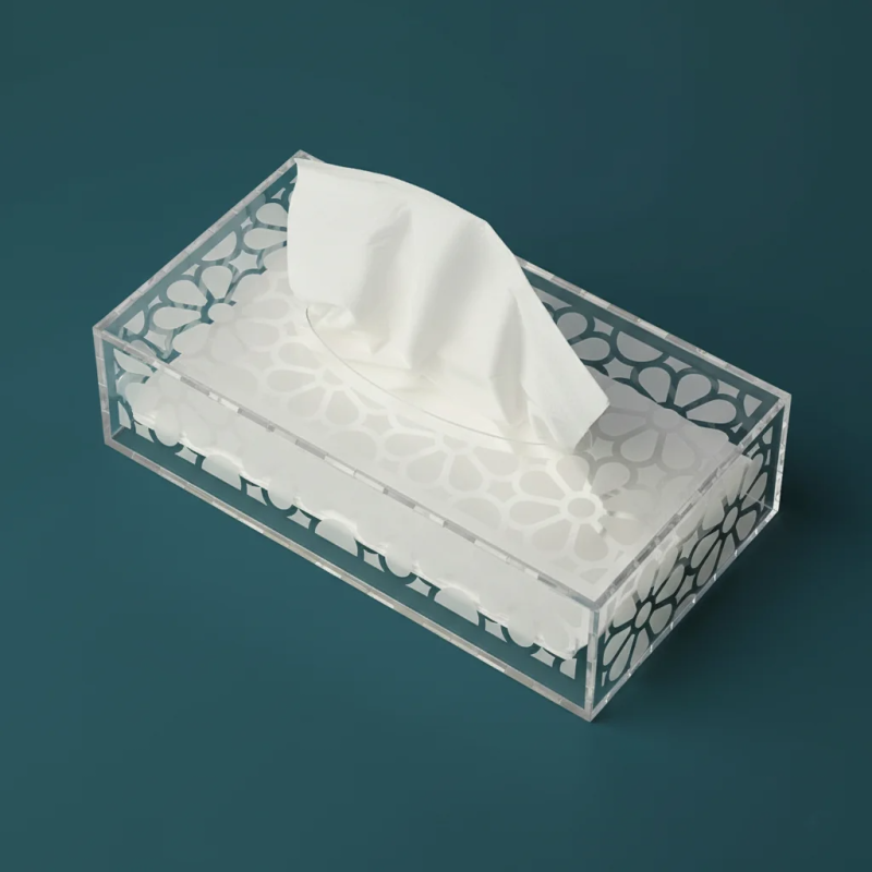 Transparent Acrylic Tissue Box Holder