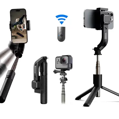 C06H 1-Axis Gimbal Stabilizer Selfie Stick Tripod