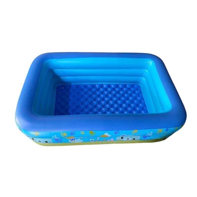 Sangda Three-Ring Rectangular Inflatable Pool – 210 cm