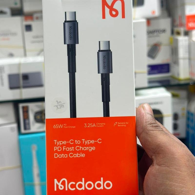 McDodo Type-C to Type-C PD Fast Charge Data Cable 65W Model no-CA-313