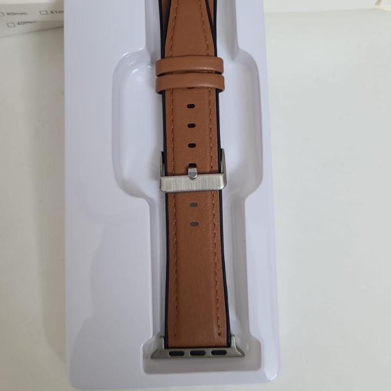 42/44/45/49mm Spigen  Leather Strap For Smartwatch – Brown Color