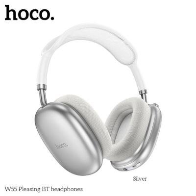 Hoco W55 Wireless Headphones Silver