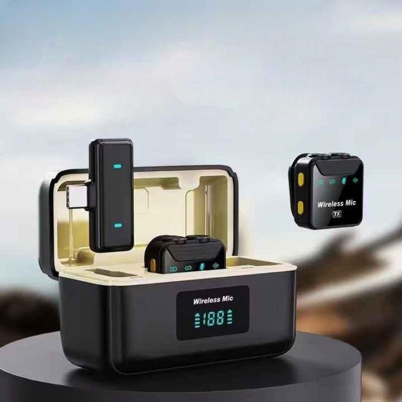 SX23 Noise Canceling Mini Wireless Lavalier Microphone