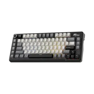 ROYAL KLUDGE RK L75 Tri-Mode Hot-Swappable Wireless Mechanical Gaming Keyboard – Knight Black