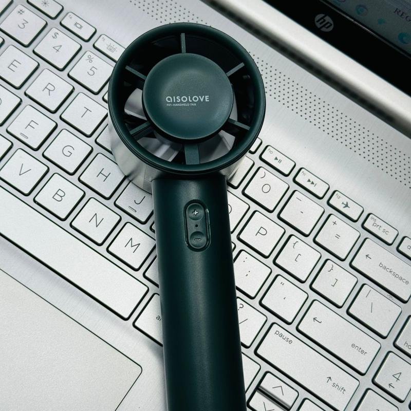 Xiaomi AISOLOVE F01 Handheld Turbo Fan (2000mAh Battery) – Green Color