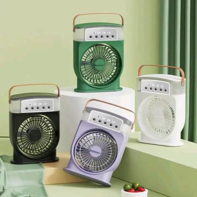 Disnie Rechargeable Mini Portable Cooling Fan – Ice Air Cooler with Spray & LED Light