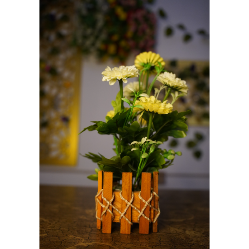 Mini Rosi Top Flower – Beautiful Artificial Flower Pot for Home & Office Decor