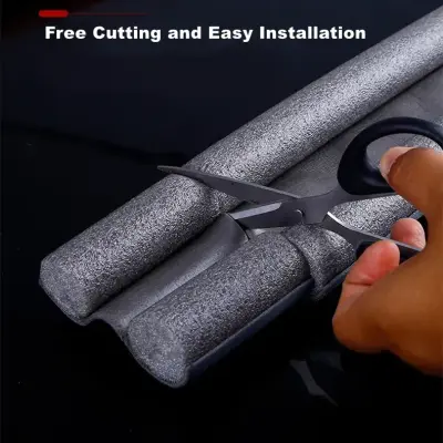 Windproof Seal Strip Draught Excluder Stopper Door Bottom Guard Double Protector Doorstop Dust-proof Blocker Sealer Soundproof