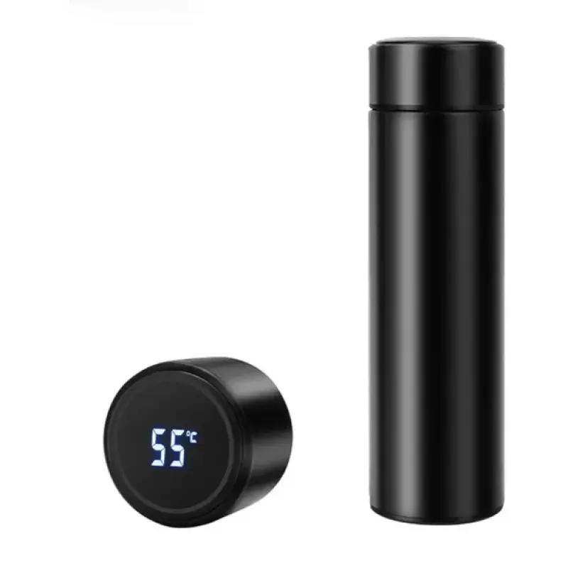 Smart Stainless Steel Water Bottle – LED Temperature Display Thermos Flask (500ml)