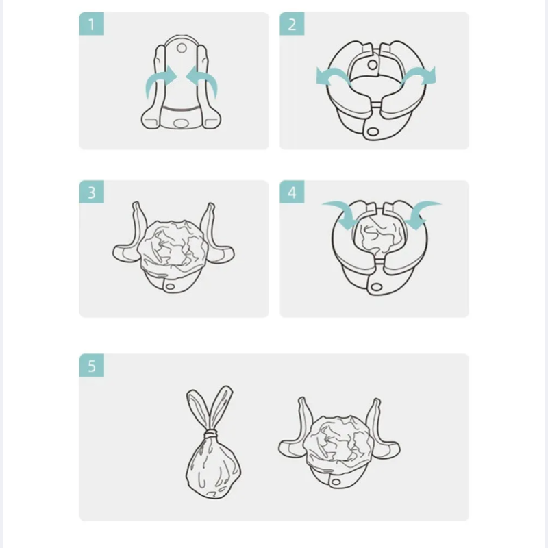 Portable Foldable Baby Potty Seat – Kids Travel Potty Training Toilet