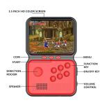 Sup M3 Video Games Consoles Retro Classic 900 Games In 1 Handheld Gaming Players Sup Console Game Box- Red Color